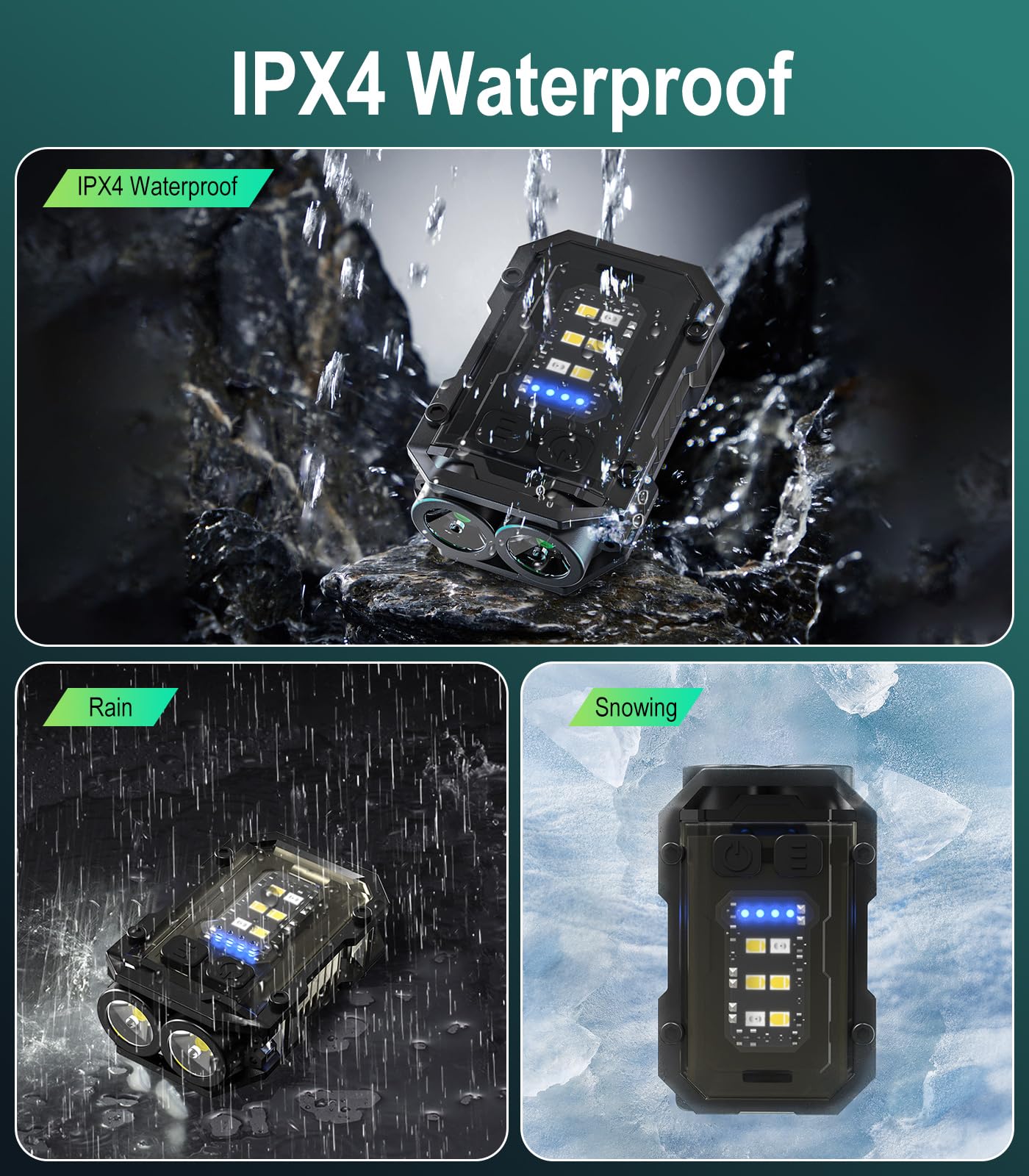 NGOKPYD N21 Small Torch Led Super Bright 900L Rechargeable USB EDC Keyring Torch with Clip, COB Light - Mini Pocket Waterproof Keychain Flashlight 8 Modes Flash Light for Power Cuts, Camping, Outdoor