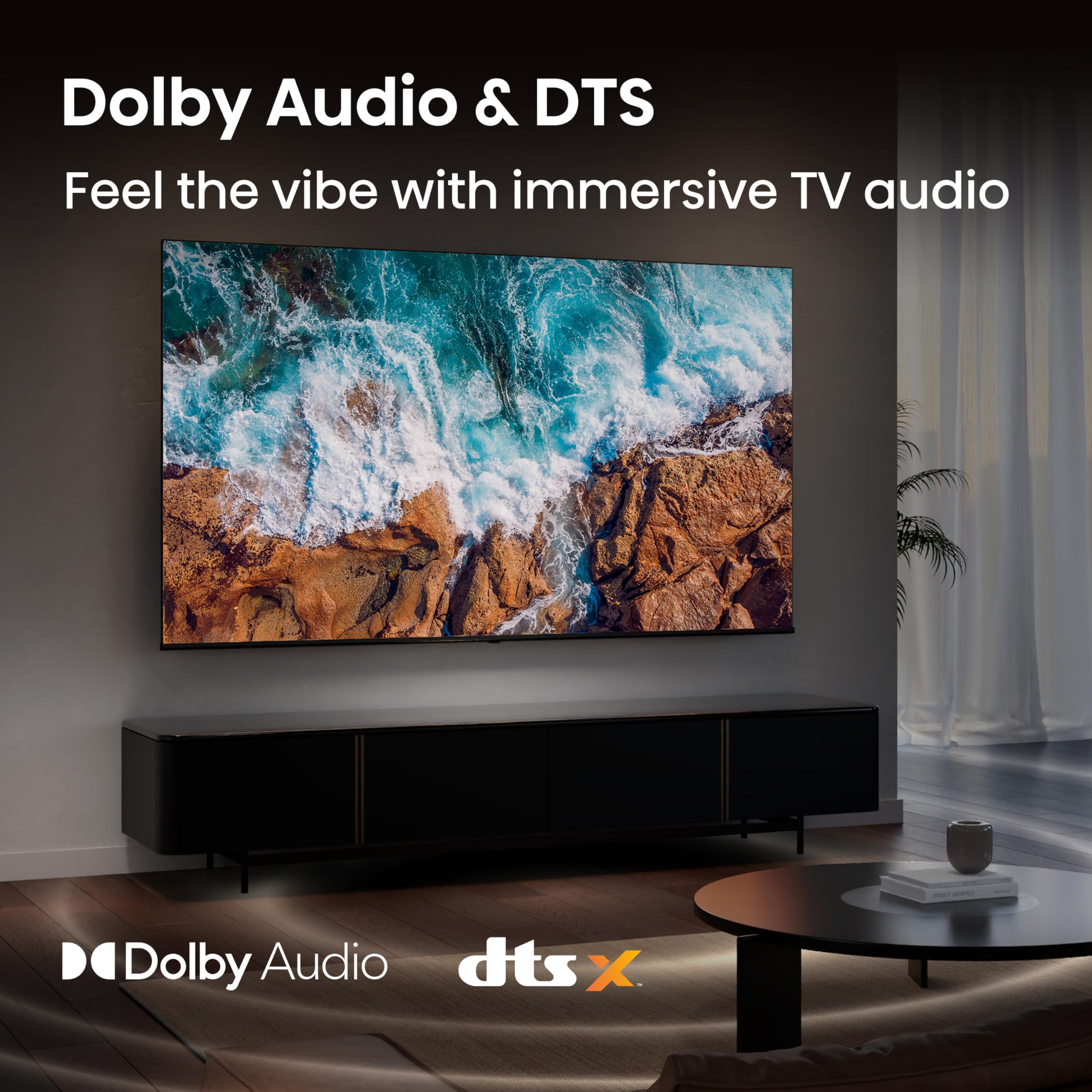 Hisense 40" 40E4QTUK FHD LED TV with Freely - Direct Lit LED, Dolby Audio, Natural Colour Enhancer, Games Mode, Sports Mode with Freely, Disney +, YouTube, Netflix