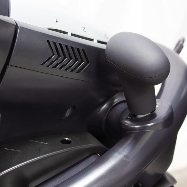 X-Rocker Steering Wheel Stand, Foldable Racing Wheel Stand with Seat Fixing Rod, Adjustable Height, Adjustable Angle, Suitable for Logitech, XBOX, Madcatz, Playstation, Racing Wheel Stand - Black