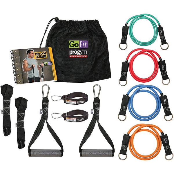 GoFit Unisex Extreme Pro Gym Set, Black, 12.25 x 4.5 10.5-Inch UK