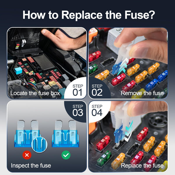 JOREST 300Pcs Car Fuses Assorted Kit, 160 Mini Blade Fuses Automotive + 90 Standard Mixed Fuses + 50 Micro Fuse Set + Fuse Puller – for RV Truck Motorcycle(2Amp 3A 5A 7.5A 10A 15A 20A 25A 30A 35A 40A)