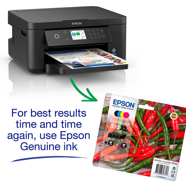 Epson Expression Home XP-4205 3-in-1 Ink Multifunction Printer, Scanner, Copier, WiFi, 1440dpi, Duplex, 2.4 Inch Display, DIN A4, incl. 3 Months Readyprint Flex Trial