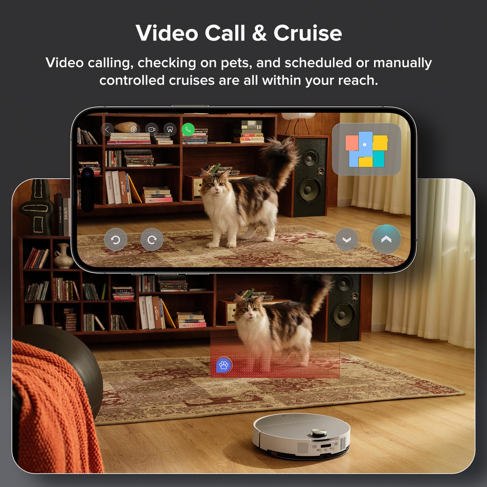 roborock Saros Z70 Robot Vacuum and Mop, OmniGrip Mechanical Arm, AI-Powered, 22,000Pa, 3.14'' Ultra Slim, FlexiArm Riser Technology, AdaptiLift Chassis, Obstacle Avoidance, Multifunctional Dock 4.0