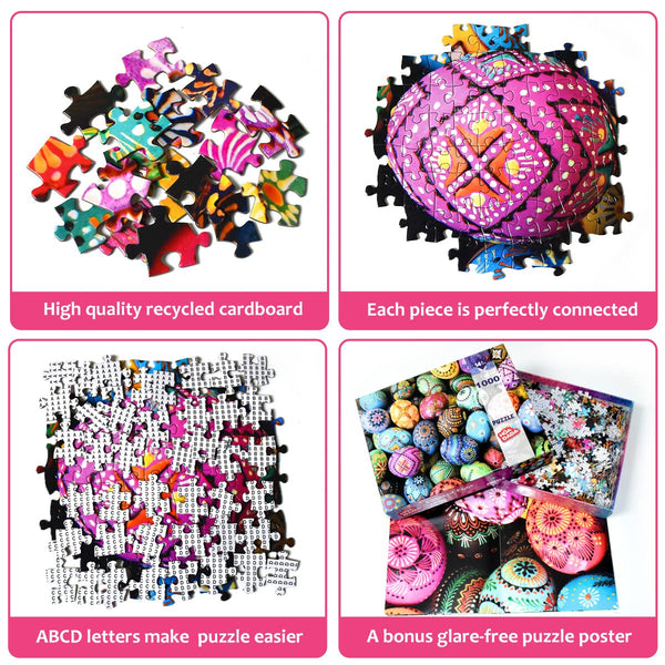 HUADADA Jigsaw Puzzles for Adults 1000 Piece Jigsaw Puzzles for Adults,JigsawPuzzle 1000 Pieces for Adults Challenging Puzzle Games ?Northern Lights in Norway