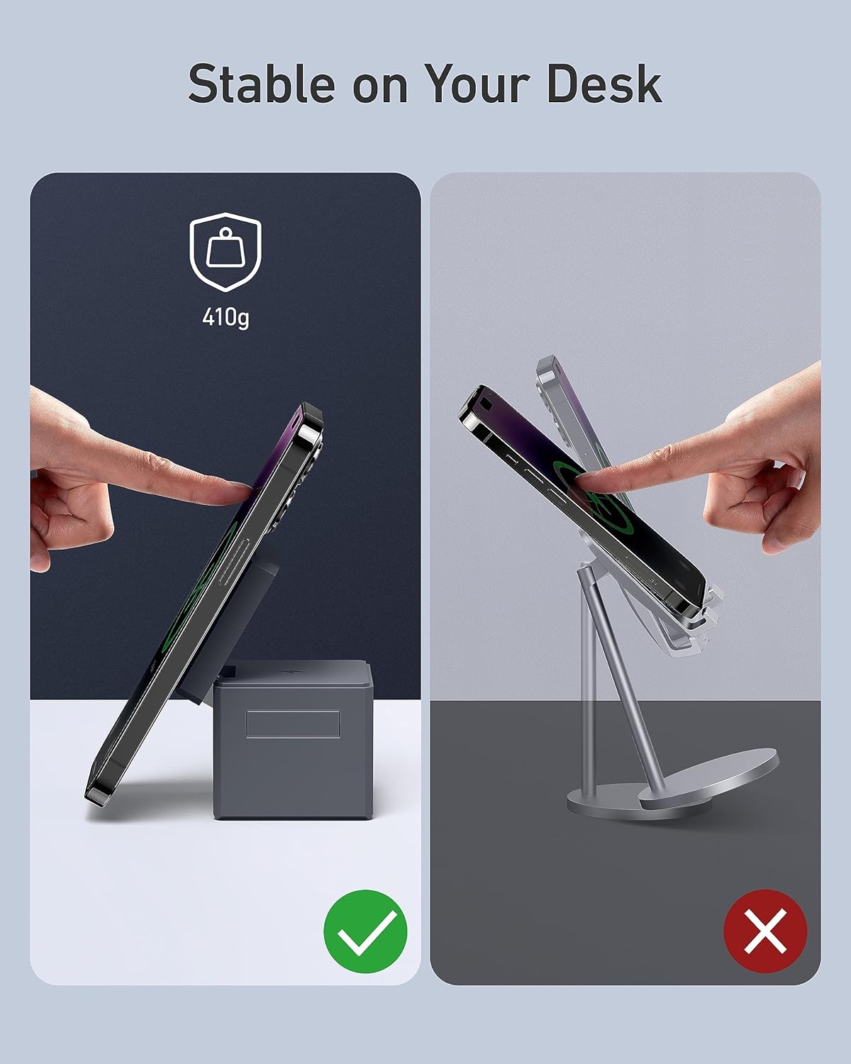 Anker 3-in-1 Cube Compatible with MagSafe - 15W Fast Charging, Foldable Wireless Charge Station for Apple Watch, iPhone 17/16/15/14/13, and AirPods Pro (Charger and Interchangeable Plugs Included)