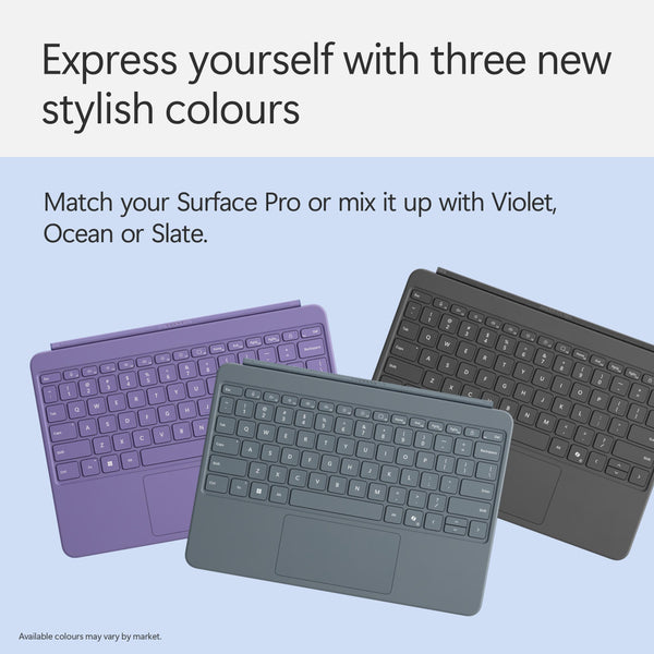 Microsoft Surface Pro Flex Keyboard with Slim Pen | Black | 2-in-1 Alcantara® Keyboard for Surface Pro Windows 11 Copilot+ PC