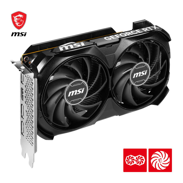 MSI GeForce RTX 4060 VENTUS 2X WHITE 8G OC Gaming Graphics Card - 8GB GDDR6X, PCI Express Gen 4, 128-bit, 3x DP v 1.4a, HDMI 2.1a (Supports 4K & 8K HDR)