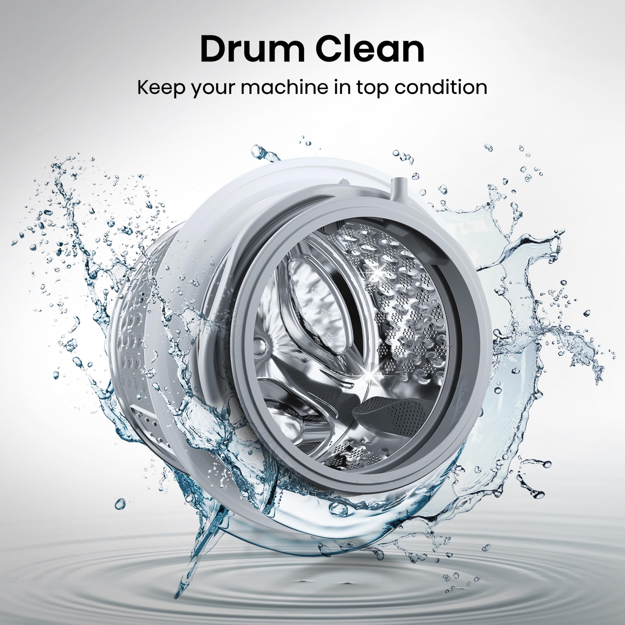 Hisense 3 Series WFQA9014EVJM Freestanding 9 KG Front Load Washing Durable Inverter Machine Steam Wash Quick Wash 15 Washing Programs 1400 RPM White- Energy Rating A