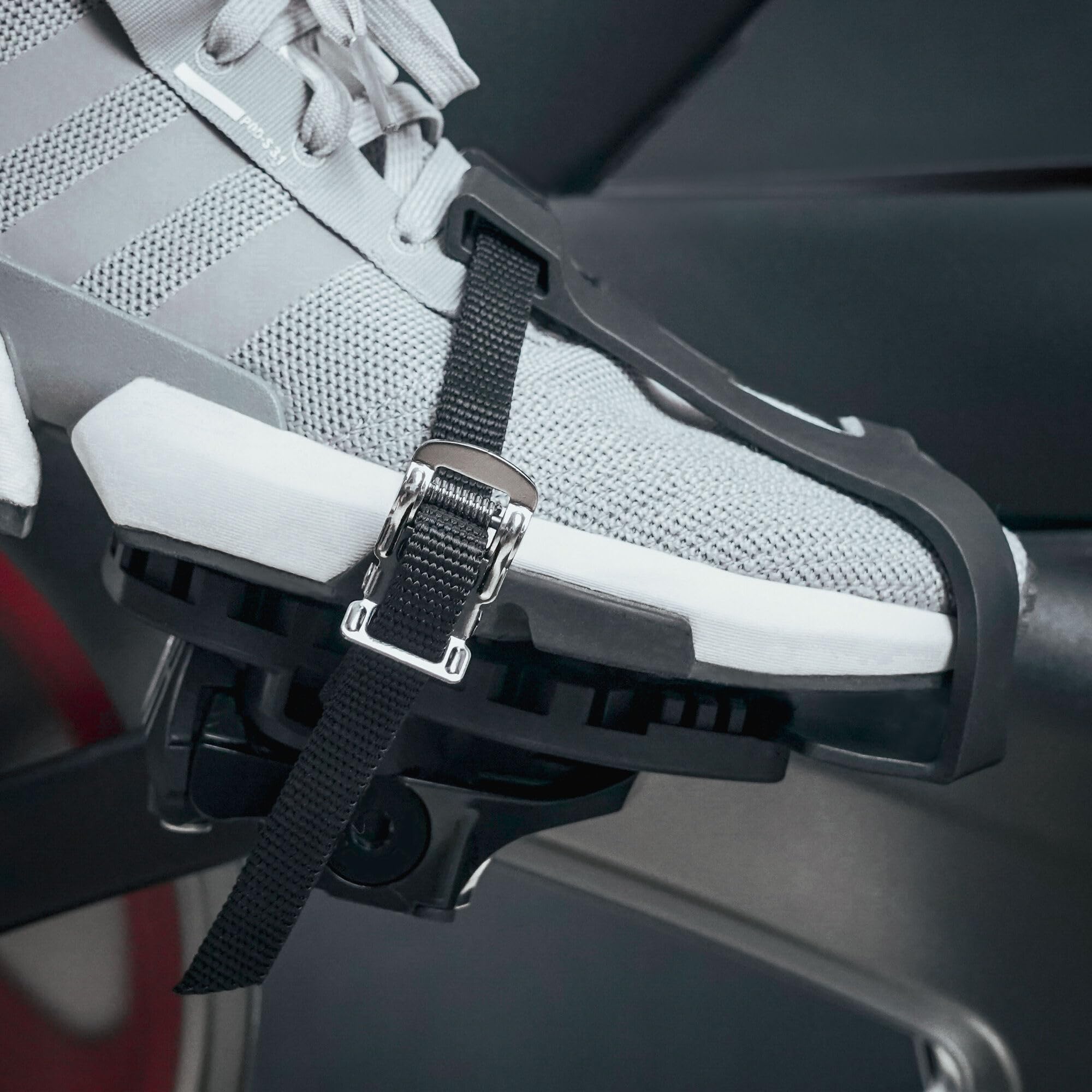 VENZO Bike Bicycle Toe Clips Cage Indoor Exercise Spin Bike Pedal Adapters - Compatible With Peloton Delta Bike Pedals - Convert Look Delta Pedals to