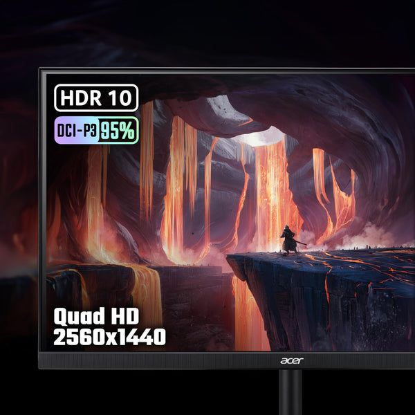 Acer Nitro KG241Y S3 24-inch Gaming Monitor - VA Panel, 1920 x 1080, 4ms, 180Hz, FreeSync Premium, HDR 10, DP, HDMI