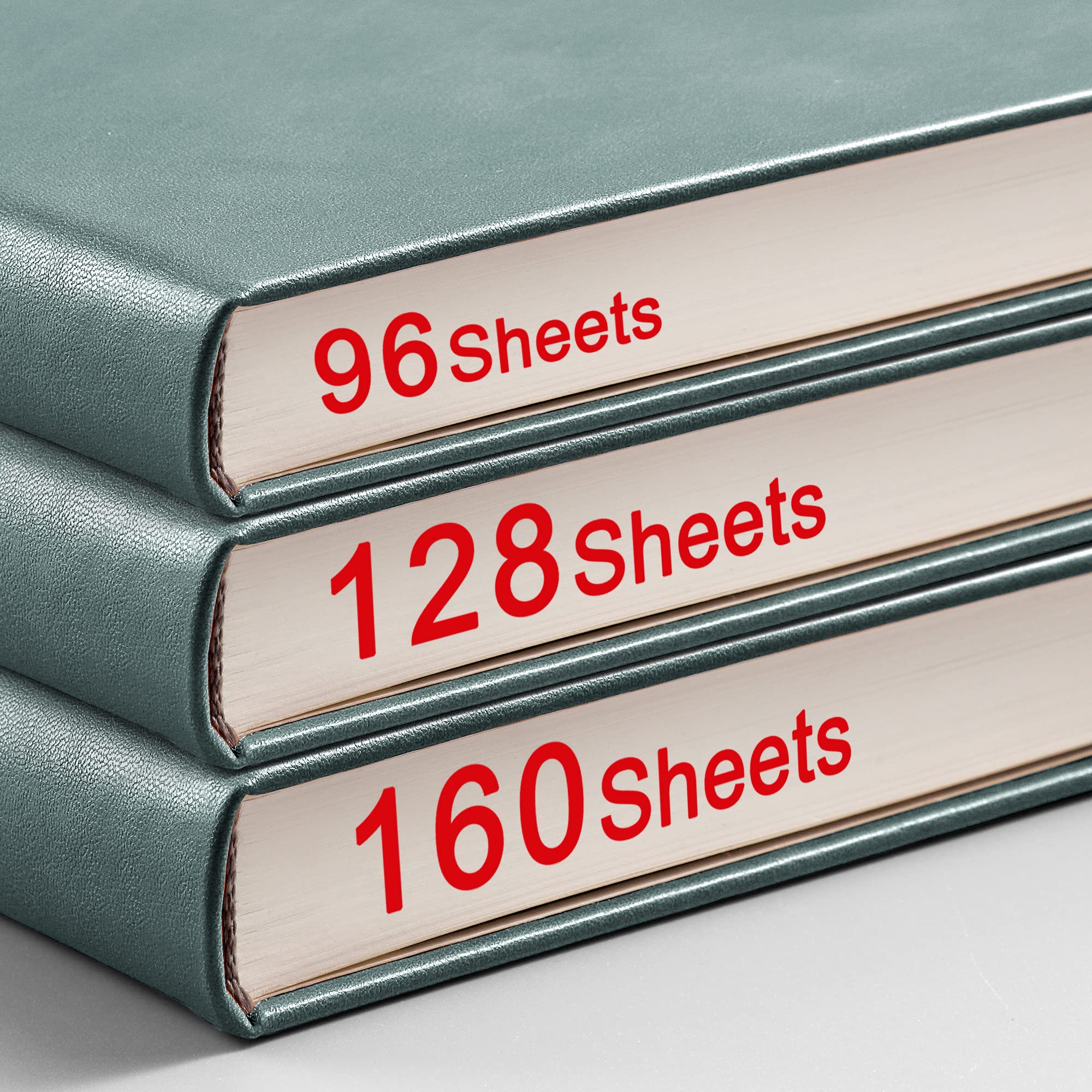 RETTACY Lined Journal Notebook - A5 Note Book Hardcover Thick Notepad 320 Numbered Pages for Writing,100gsm Lined Paper, Leather Hardcover, for Women Men Work Office School,14.5 x 21cm - Black