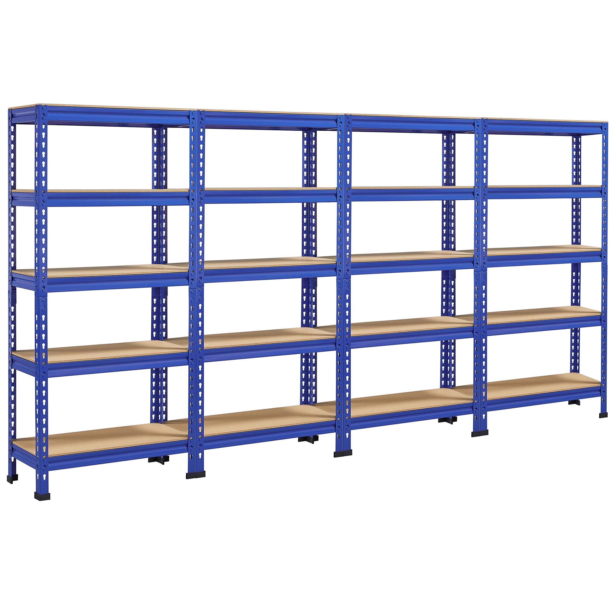 Yaheetech 5 Tier Garage Shelving Units, Heavy Duty Racking shelves, 150KG Per Shelf/750KG Capacity, 70cmx30cmx150cm（LxWxH,Dark Gray