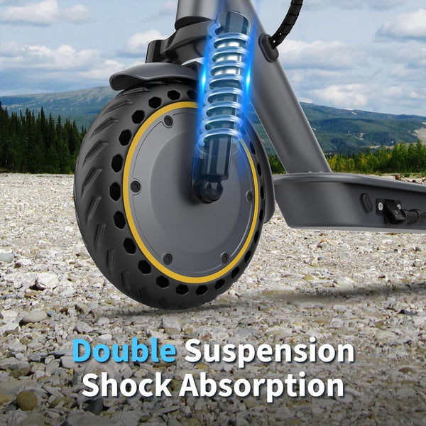 Electric Scooter, Electric Scooter Adult 350W with 25-35KM Range, Max Speed 25KM/H, 8.5" Solid Tire, Double Braking System for Adults and Teens