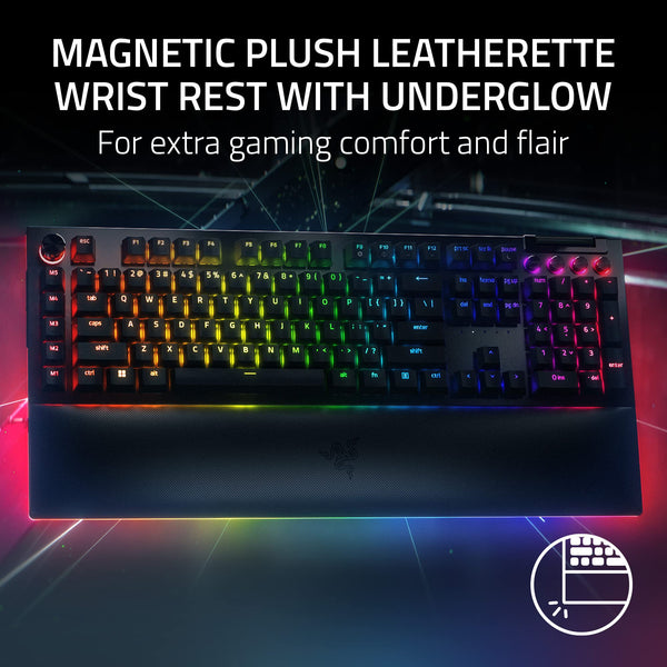 Razer BlackWidow V4 X Minecraft Edition - Mechanical Gaming Keyboard - Chroma RGB (Green Mechanical Switches, 6 Dedicated Macro Keys, Doubleshot ABS Keycaps) US Layout | Minecraft