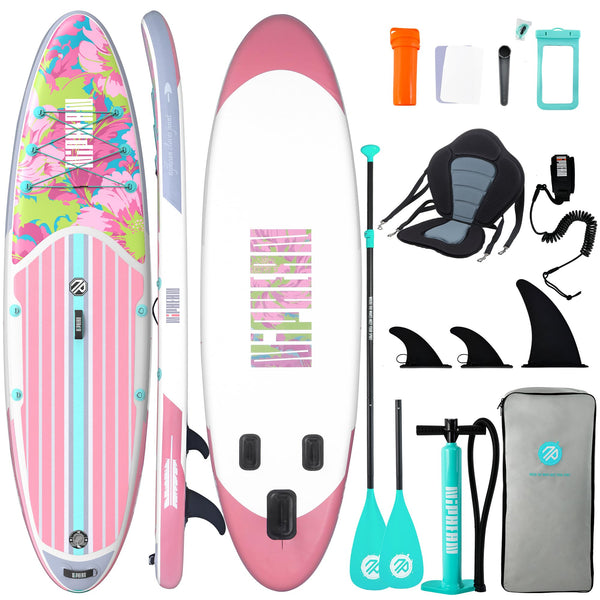 Niphean Inflatable Paddle Boards for Adults with All Accessories, 320cm Stand Up Paddle Board for All Skill Levels, SUP with 200kg Weight Capacity for 2 People, Inflatable Paddleboard with Seat