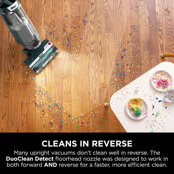 Shark PowerDetect Corded Upright Vacuum Cleaner, DuoClean Detect, Reverse Clean, Anti Hair Wrap Plus, Anti-Allergen, 8m Cord, 1.3L, Dusting Brush, Pet, Crevice, Multi Surface Tools & Bag, AZ3900UKTBK