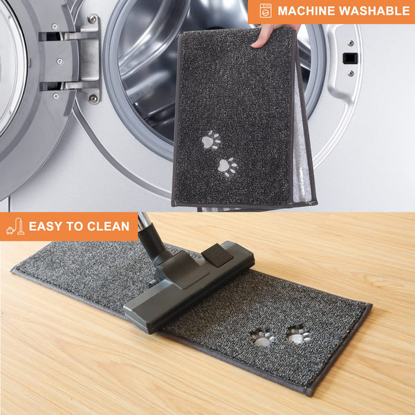 BEQHAUSE Stair-Treads-for-Wooden-Steps-Non-Slip Machine Washable Carpet Stair Treads 22x71cm Soft Indoor Stair Runner for Kids Elders and Pets 100%