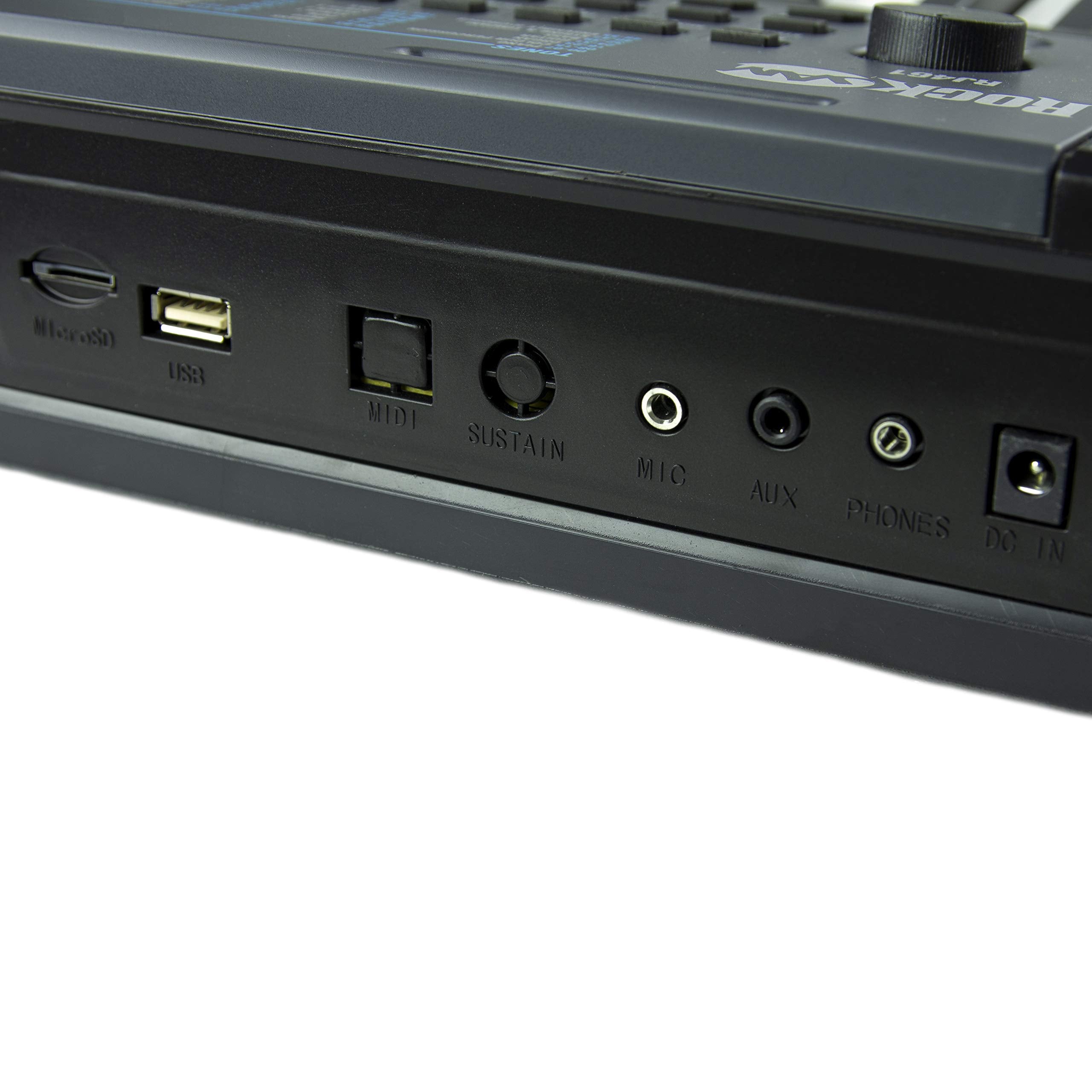 RockJam 88 Key Digital Piano with Full Size Semi-Weighted Keys, Power Supply, Sheet Music Stand, Piano Note Stickers & Simply Piano Lessons