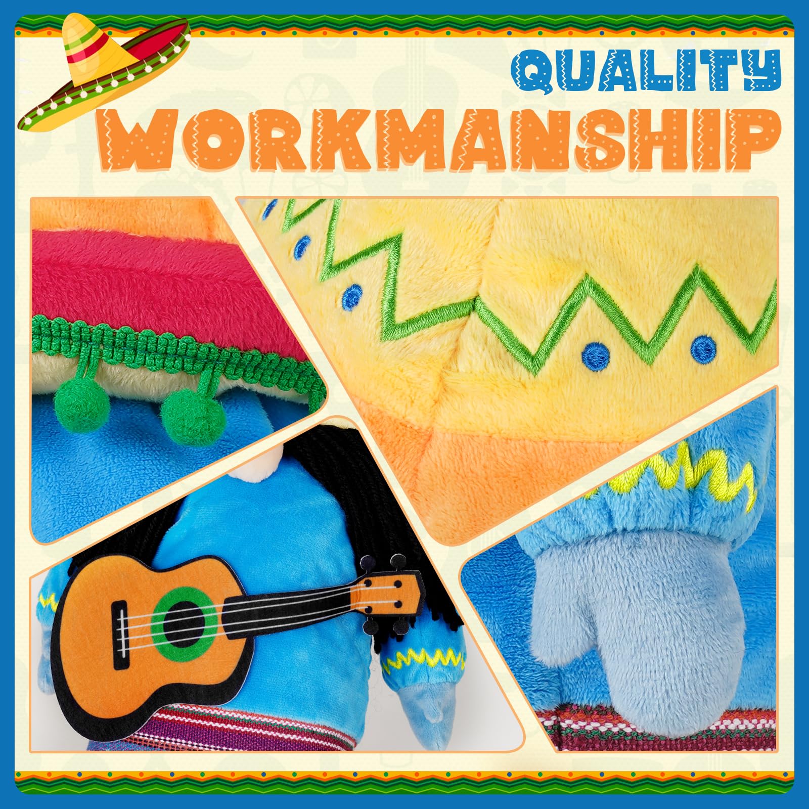 LZFAN Golf Club Covers for Woods and Drivers Funny Driver Headcover Animal Golf Club Head Covers Golf Gifts for Men Women Plush Mexican