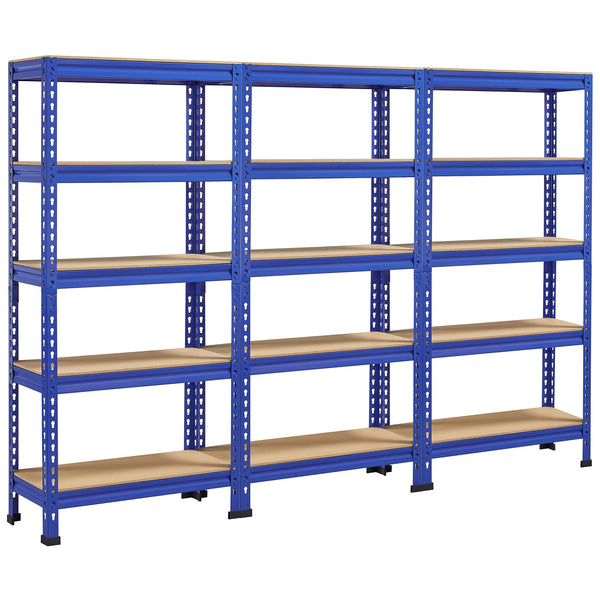 Yaheetech 5 Tier Garage Shelving Units, Heavy Duty Racking shelves, 150KG Per Shelf/750KG Capacity, 70cmx30cmx150cm（LxWxH,Dark Gray