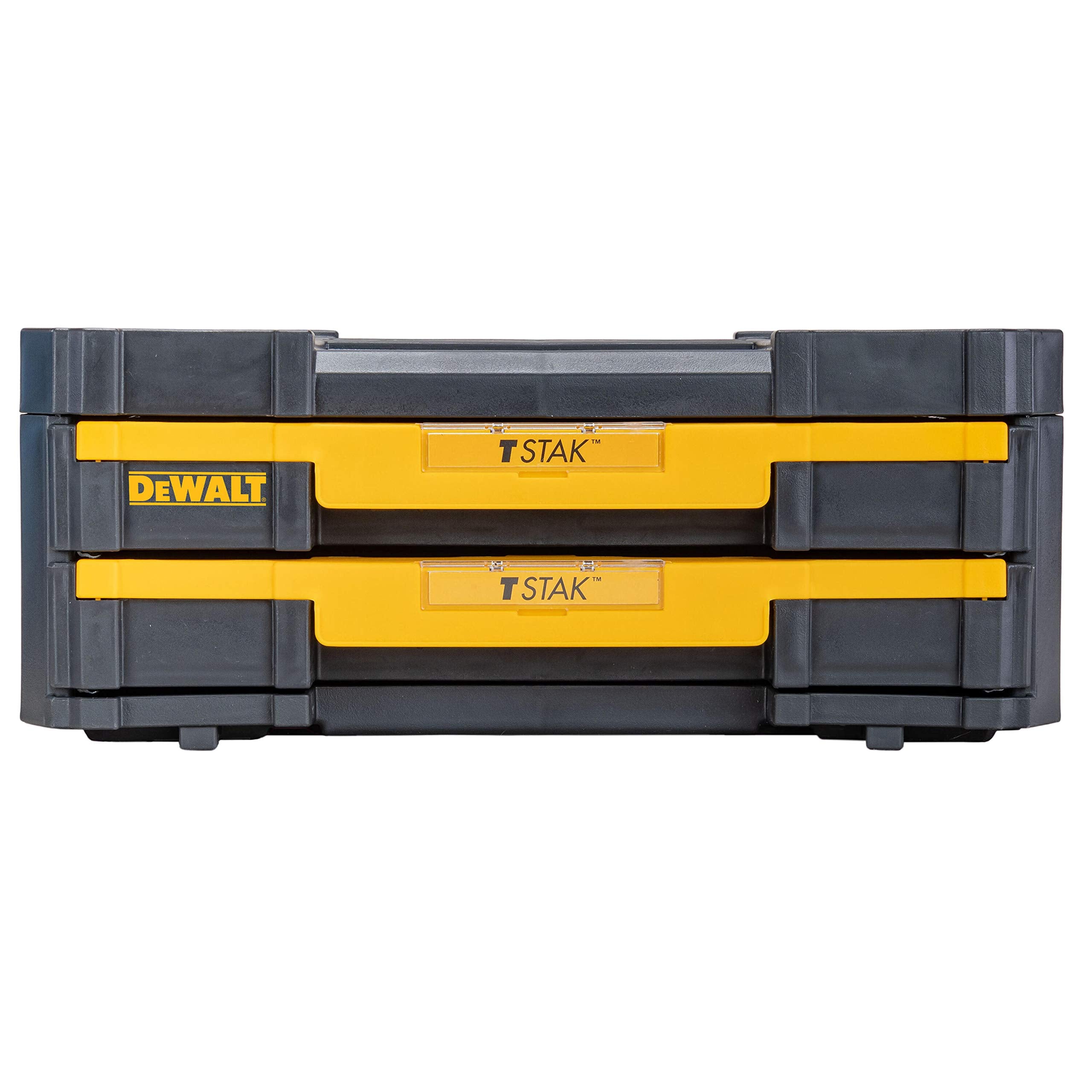 DeWalt DWST1-70706 T-Stak IV Tool Storage Box with 2-Shallow Drawers, Yellow/Black, 44 x 31.4 17.6 cm