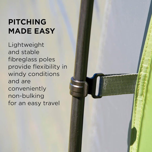 Coleman Tent Coastline 3 Plus, compact 3 man tent, 3 person tunnel tent, lightweight camping tent with awning and windows, Waterproof thanks to 3,000mm water column