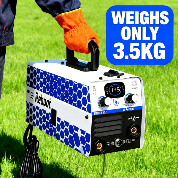 Reboot Arc Stick/MMA 2 in 1 Welder,160Amp 220V Portable Mini Welding Machine IGBT Digital Display LCD Hot Start Arc Force Anti-Stick for DIY Enthusiasts & Professionals