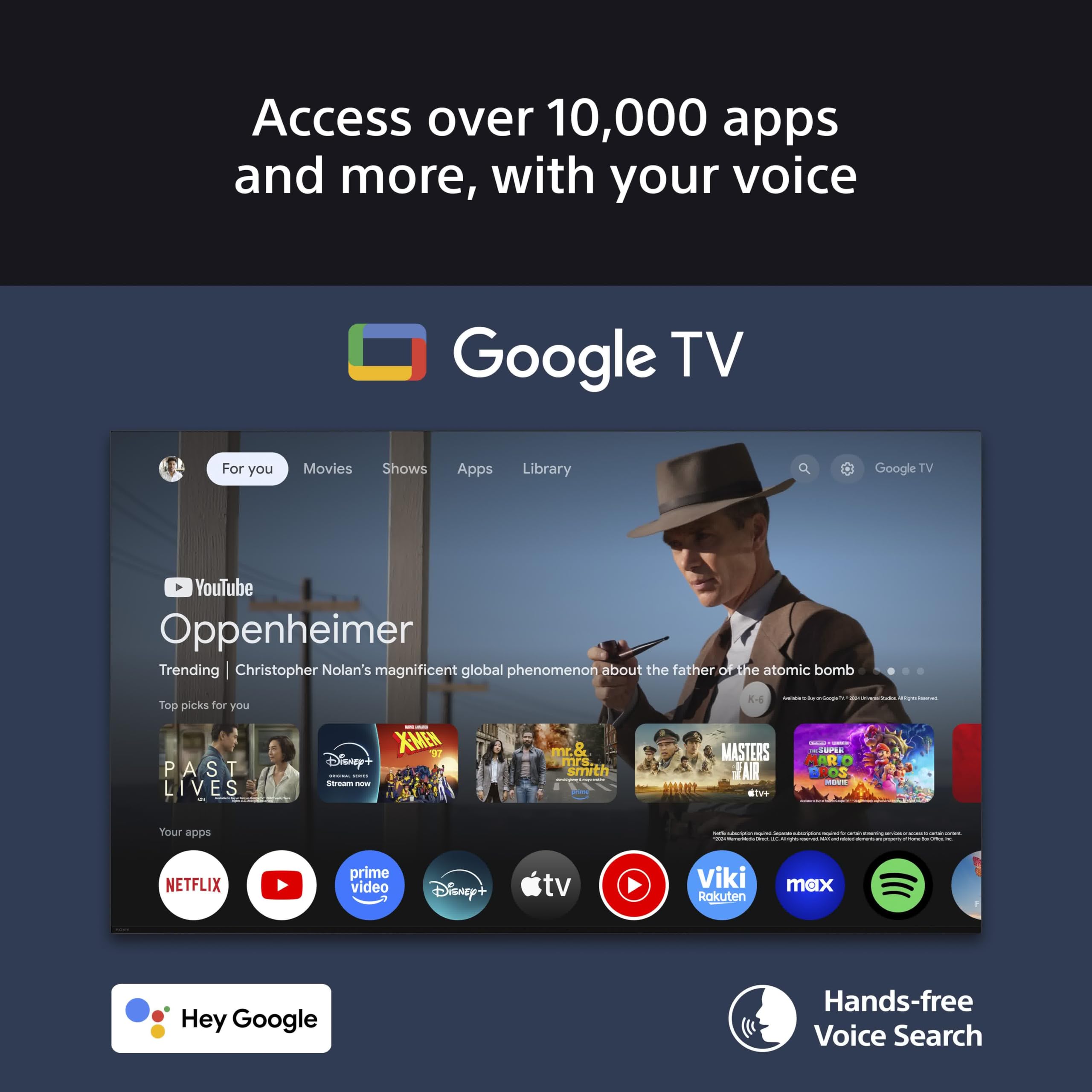 Sony BRAVIA, KD-65X75WL, 65 Inch, LED, Smart TV, 4K HDR, Google TV, ECO PACK, BRAVIA CORE, Narrow Bezel Design