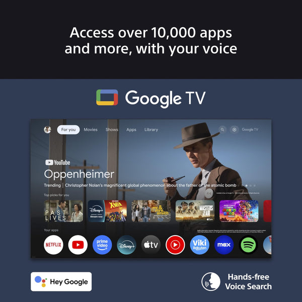 Sony BRAVIA, KD-65X75WL, 65 Inch, LED, Smart TV, 4K HDR, Google TV, ECO PACK, BRAVIA CORE, Narrow Bezel Design
