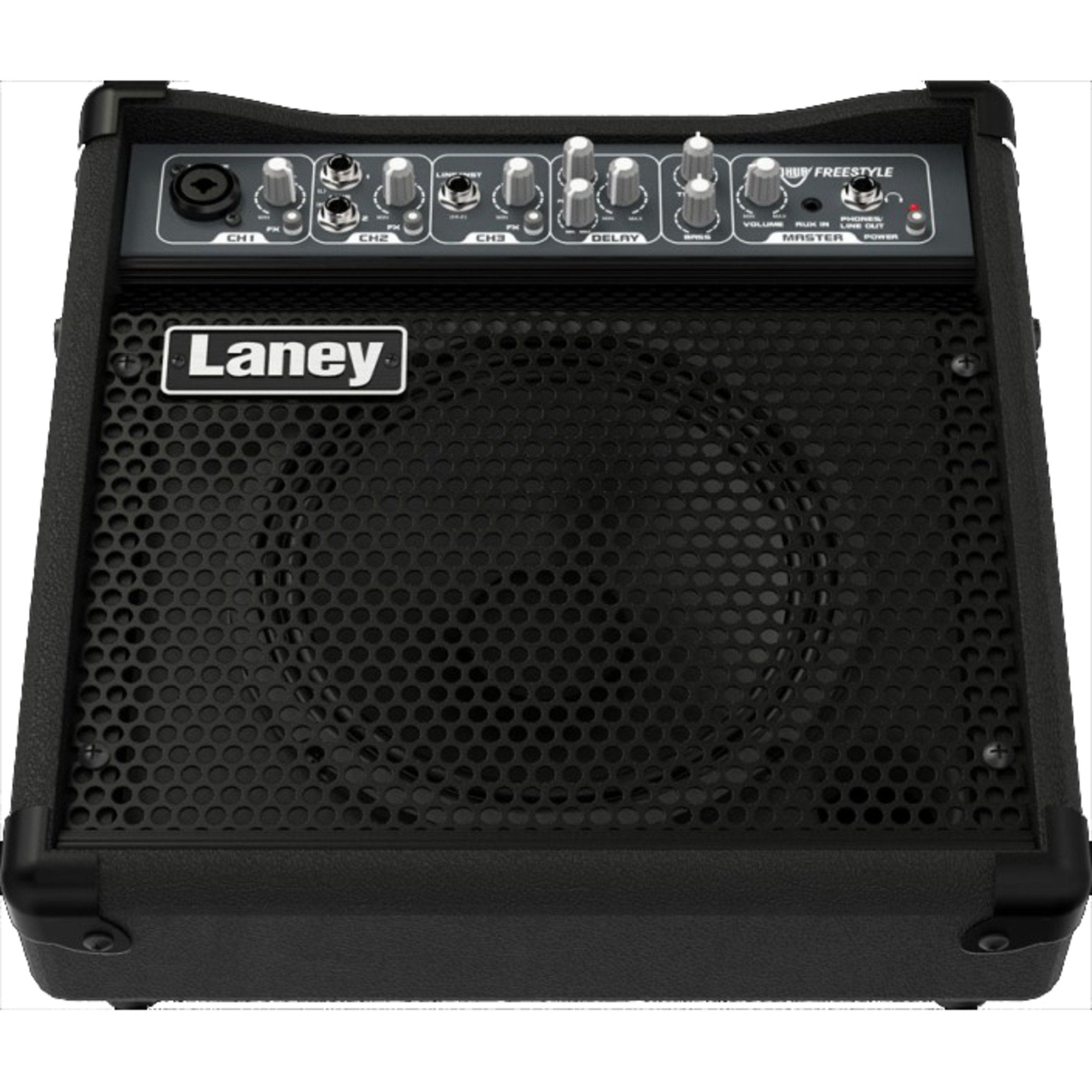 Laney AUDIOHUB Series AH80 - Multi-Input Combo Amp - 80W - 10 inch Woofer plus Horn, Black
