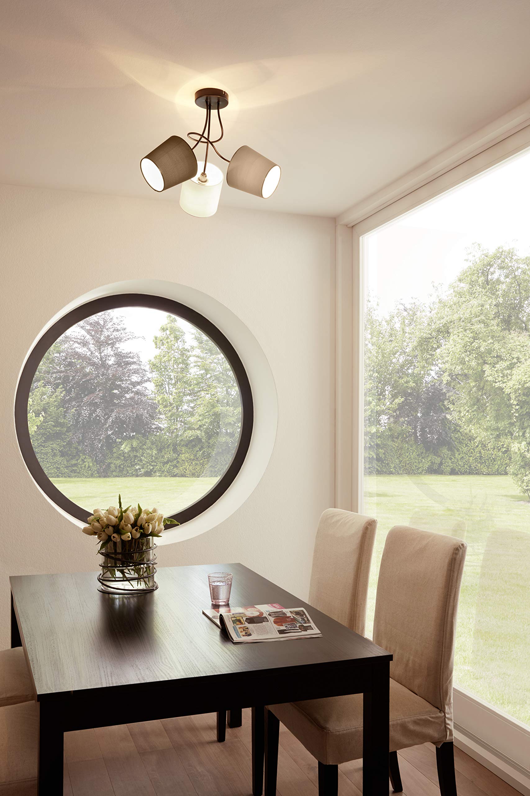 EGLO 95192 E14 Black Wall/Ceiling Lamp Almeida