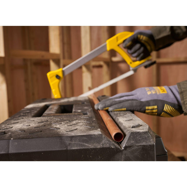 STANLEY Galvanised Toolbox Chest with Heavy Duty Metal Hinge, Portable Tote Tray for Tools and Small Parts, 26 inch, 1-95-620