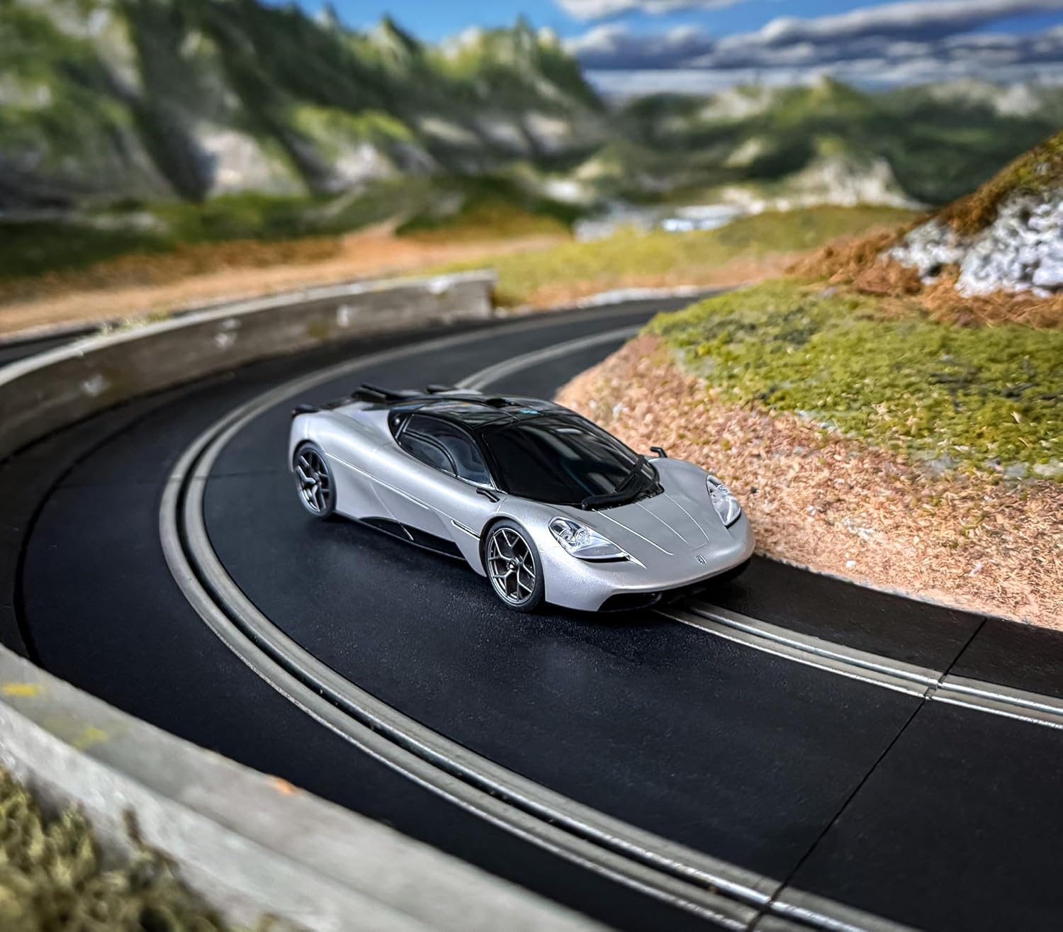 Scalextric Cars - C4568 GMA T.50 Silver - Toy Slot Car for use with Race Tracks and Set - Gift Ideas for Kids and Adults, Accessories