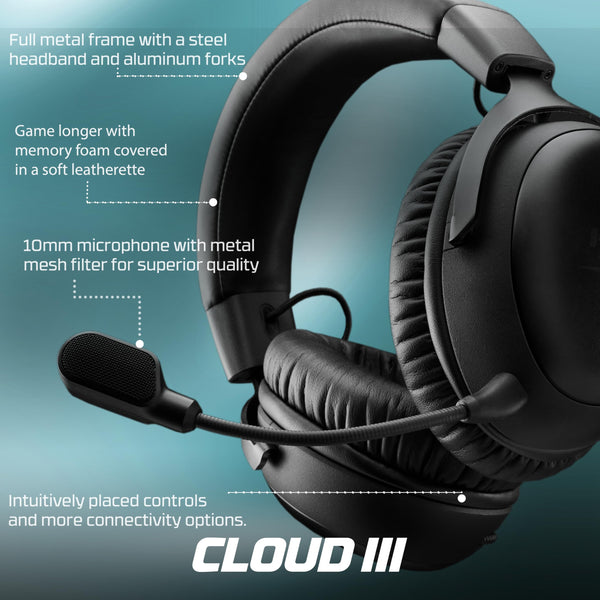 HP Omen 17" Gaming Laptop and HyperX Cloud III Wired Headset bundle, AMD Ryzen 7-8845HS, AI Enhanced, 16 GB RAM, 1TB SSD, NVIDIA GeForce RTX 4050 Graphics, FHD Display, 144Hz, Black, 17-db0016sa