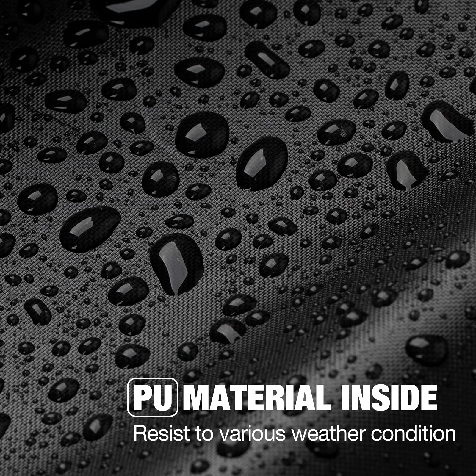 Favoto Waterproof Motorcycle Cover 300D Oxford with PU Coating, Rain Snow Dust Wind Resistant Outdoor Protection, Reflective Strips, Fits Motorbikes up to 104 inch / 265 cm, Red