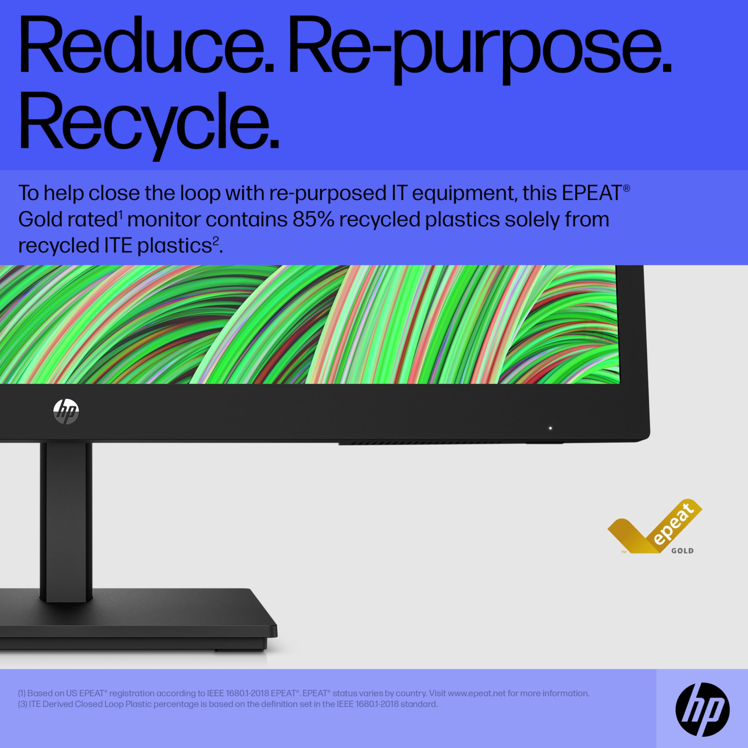 HP 24 Inch FHD Monitor | Full HD VA LCD Display | 75hz Refresh Rate | 250 Nits Brightness | 3000:1 Contrast Ratio | AMD FreeSync Technology | Adjustable Tilt | 1x HDMI 1.4, 1x VGA | Black | V24v G5
