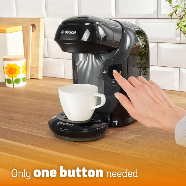 Tassimo by Bosch Style Pod Coffee Machine with Costa Americano & Costa Latte Starter Bundle, TAS1102GB2- Black