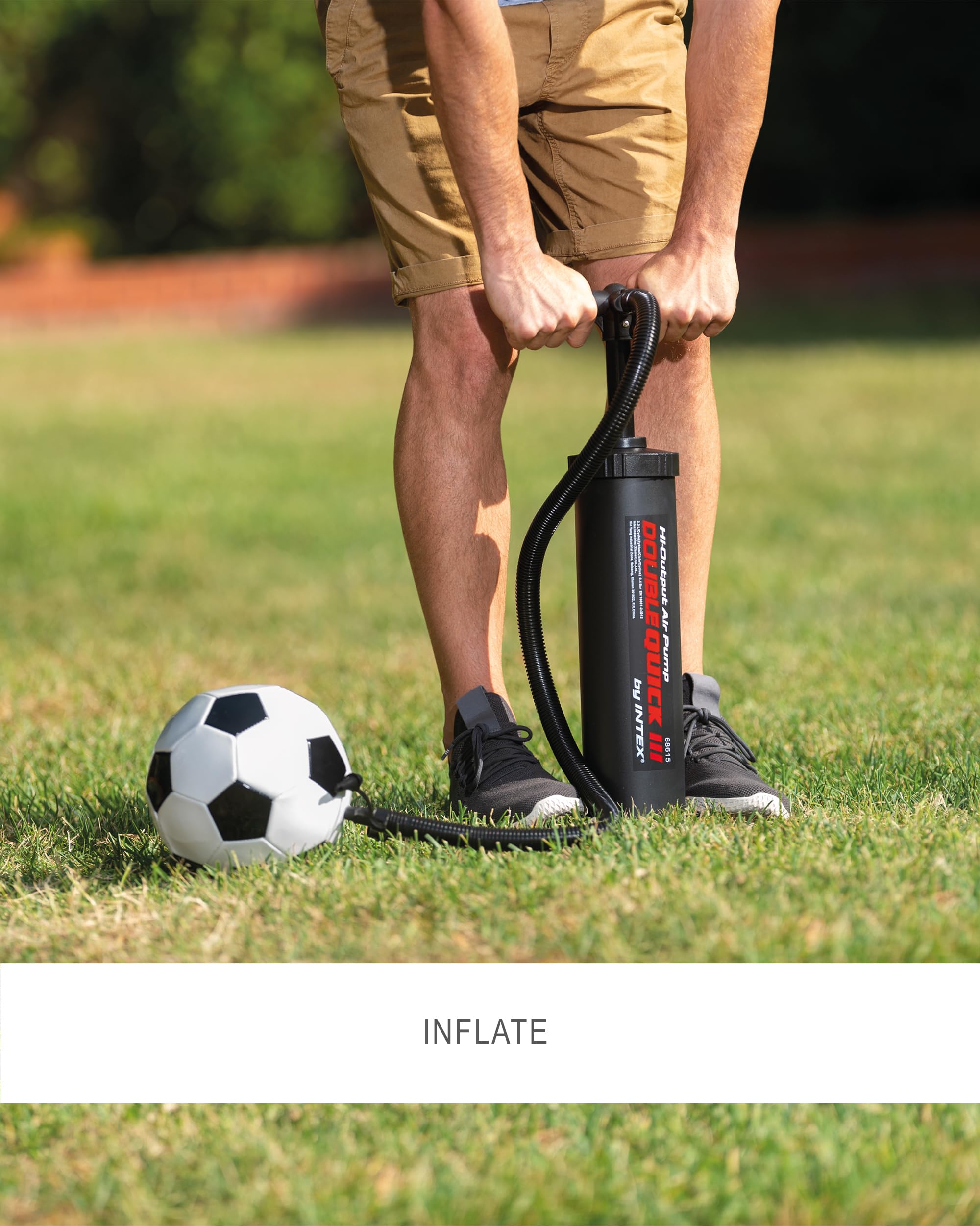 Intex Double Quick III Hand Pump #68615 Black 48 cm