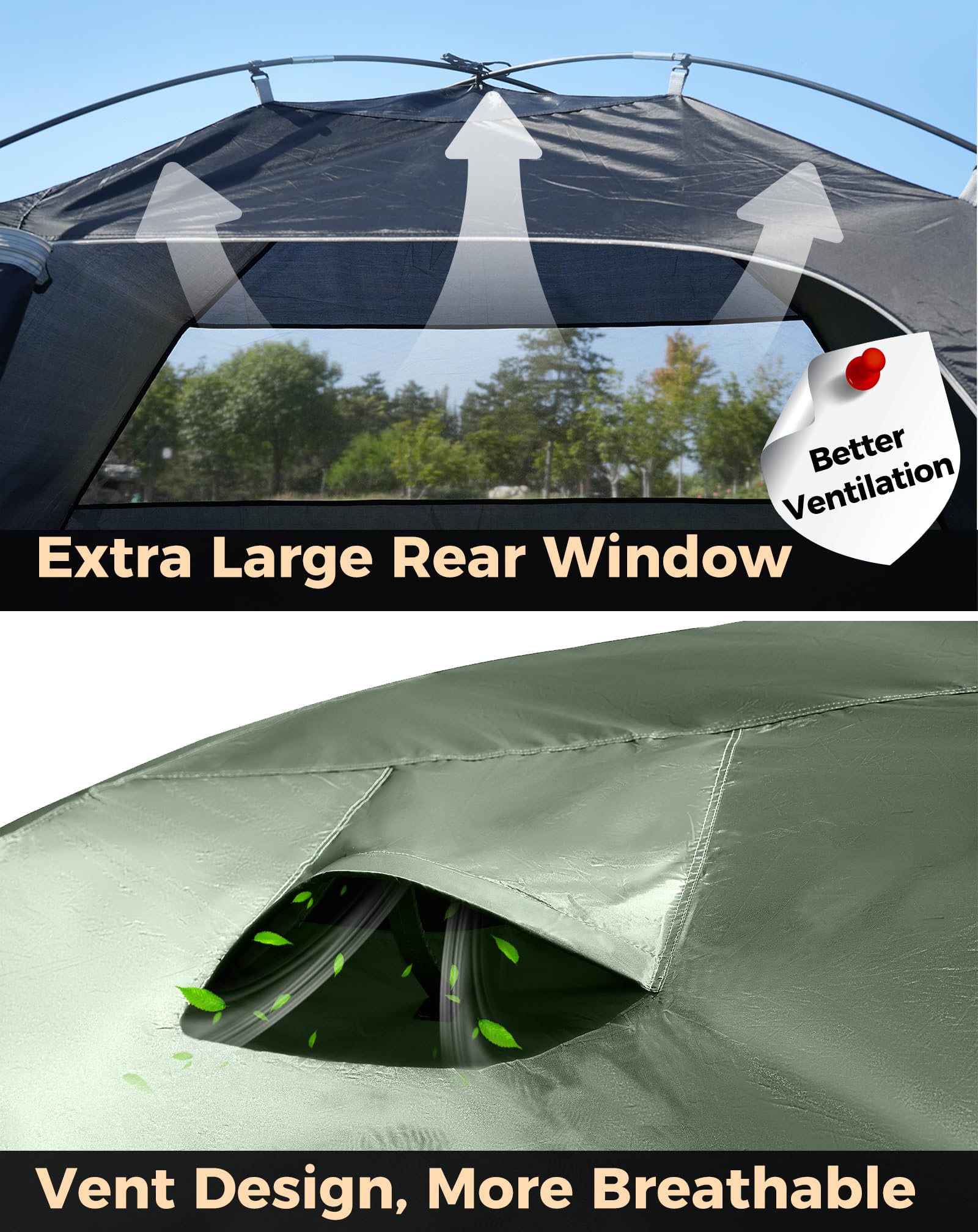 KingCamp Camping Tent for 4 Man, Ultralight Waterproof Dome Tent, Compact and Backpack-Friendly, Ideal Tent for Camping, Trekking and Outdoors