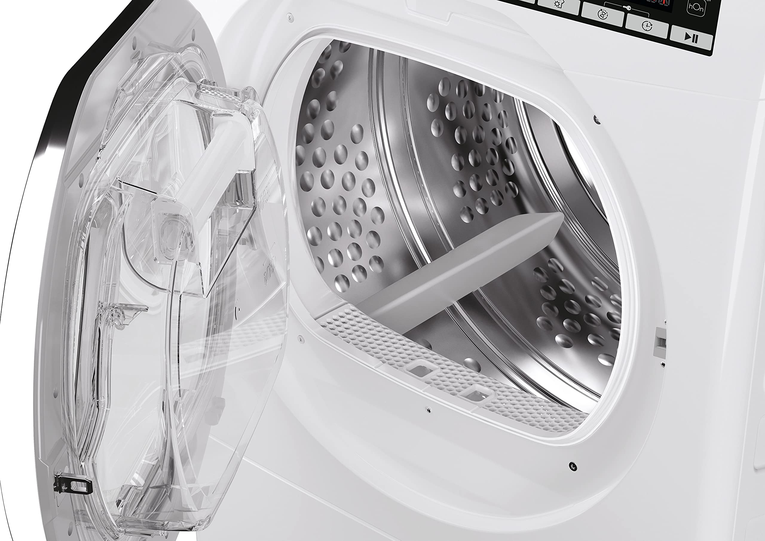 Hoover H-DRY 500 Heat Pump Tumble Dryer, 9 Kg, Class A++, Wi-Fi + Bluetooth, Four Drying Levels, Eco-Power Inverter Motor, Advanced Care, White, 59.6x60.4x85 cm - NDE H9A2TCE-80