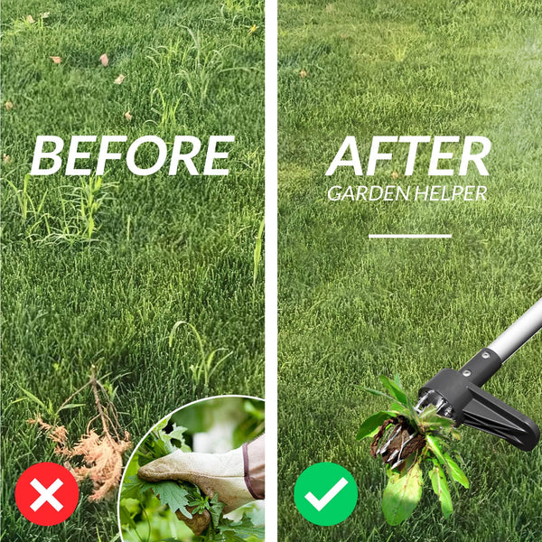 Walensee Upgraded Weed Puller, Stand Up Weeder Hand Tool, Long Handle Garden Weeding Tool with 5 Claws, Hound Weed Puller for Dandelion, Standup Weed