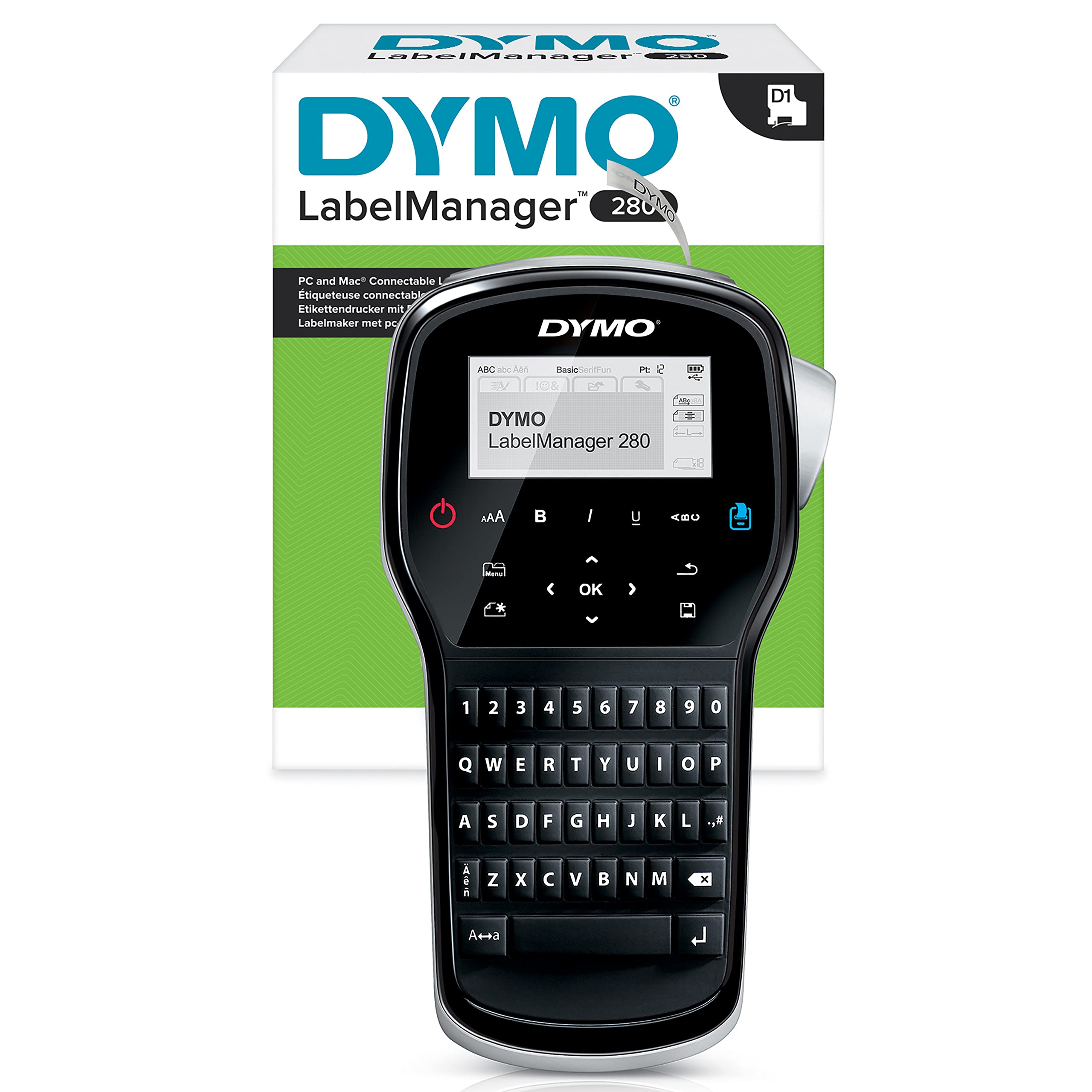 DYMO LabelManager 420P Label Maker | High Performance Rechargeable Portable Label Printer | Computer Connection | Print Barcodes, Logos & Graphics