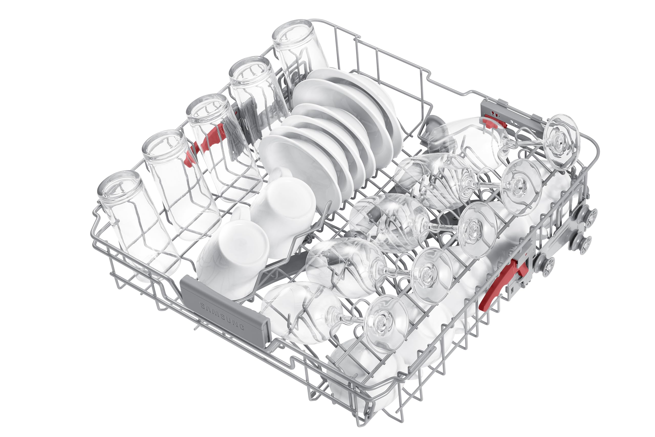Samsung Dishwasher, Freestanding, With Auto Door, 14 Place Setting, Series 7, White, DW60CG550FWQEU