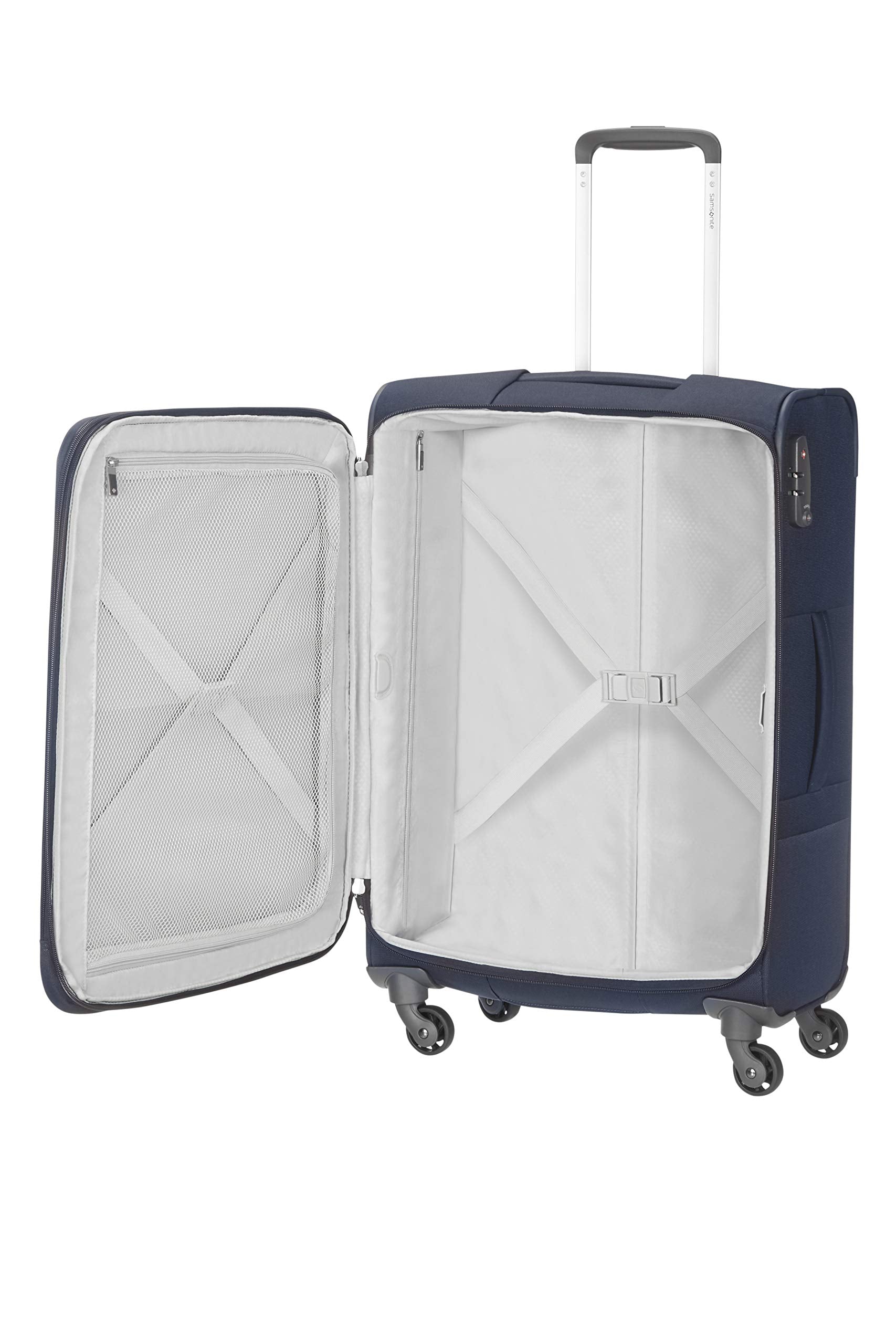 Samsonite Base Boost - Spinner S (L�nge 40 cm) Handkck, 55 cm, 39 l, Blue (Navy Blue)