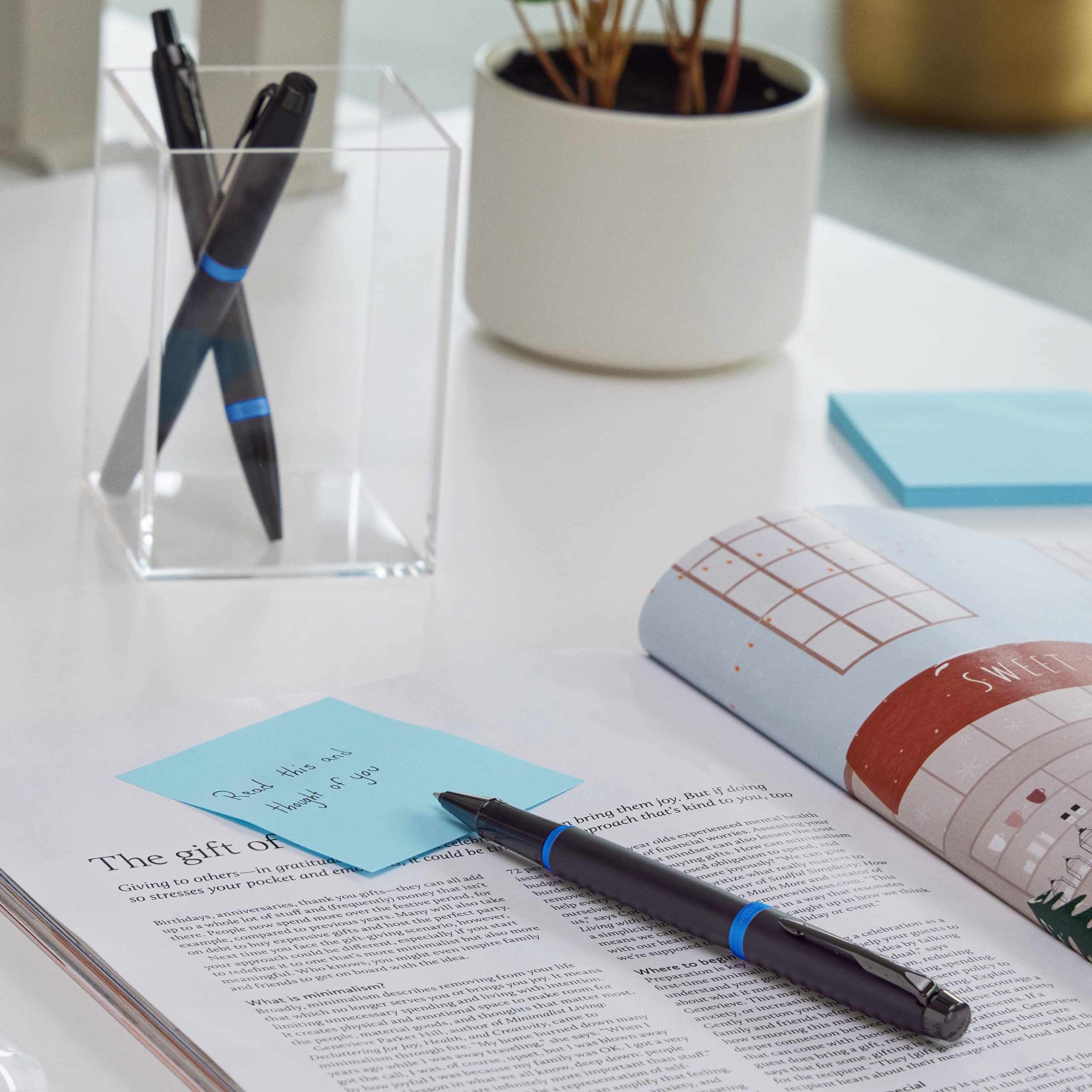 Parker IM Ballpoint Pen | Dark Espresso with Medium Point Blue Ink Refill | Gift Box