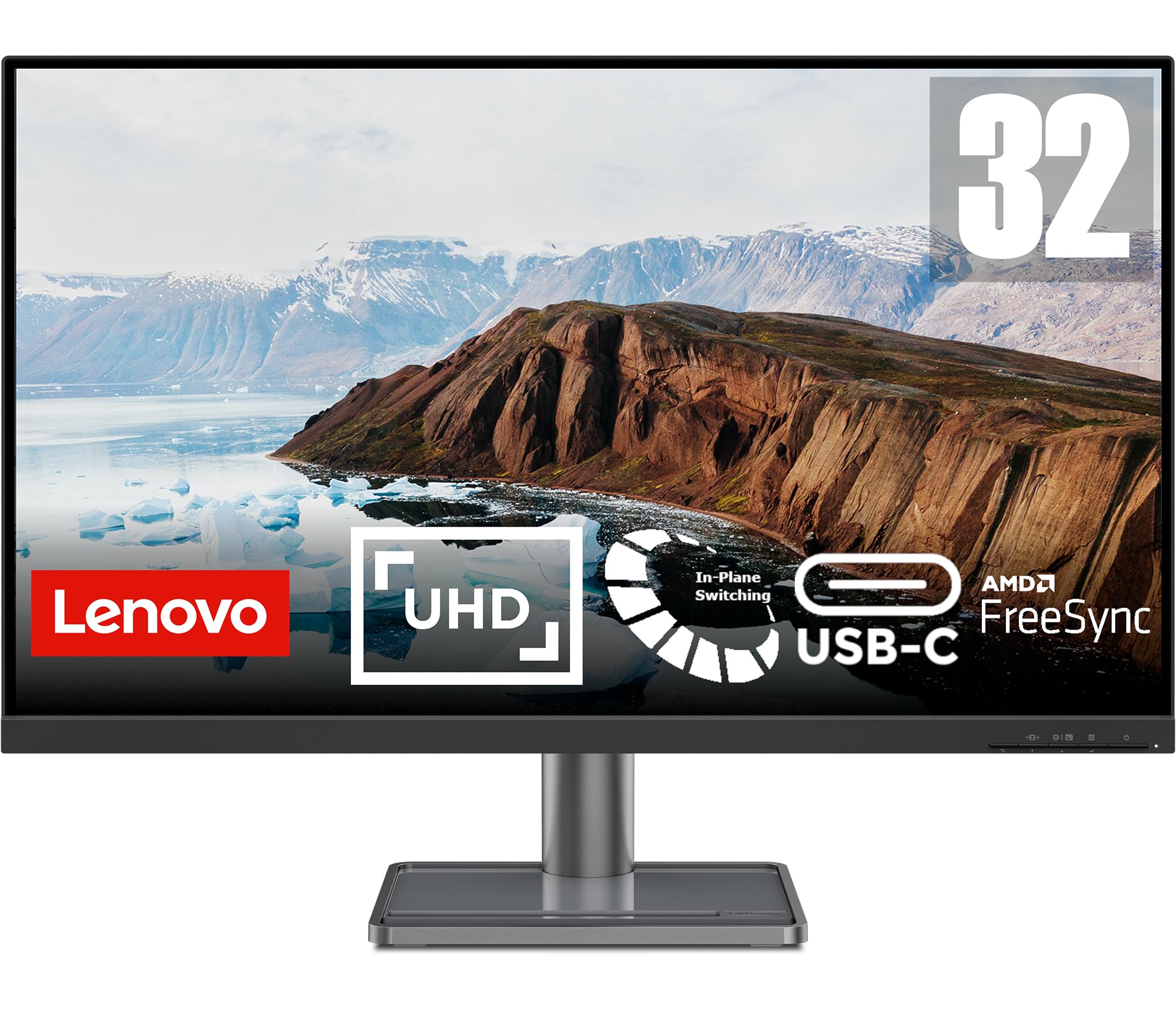 Lenovo L27i-4B 27 Inch PC Monitor | FHD, 1080p, 48-100Hz, IPS, 4ms, VGA and HDMI