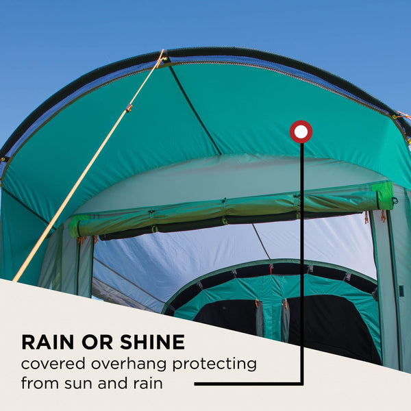 Coleman Oak Canyon 4 BlackOut Tent | 4 Man Family Tunnel Tent with 2 Special Darkened Bedrooms and Living area | 4 Person Camping Tent | 4500mm Waterproof | Sewn-in Groundsheet