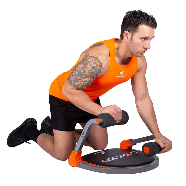 New Image Core Max 8-in-1 Home Workout Training System - Tone, Tighten & Sculpt Your Abs - Indoor Exercise Equipment - Abdominal & Obliques Trainer