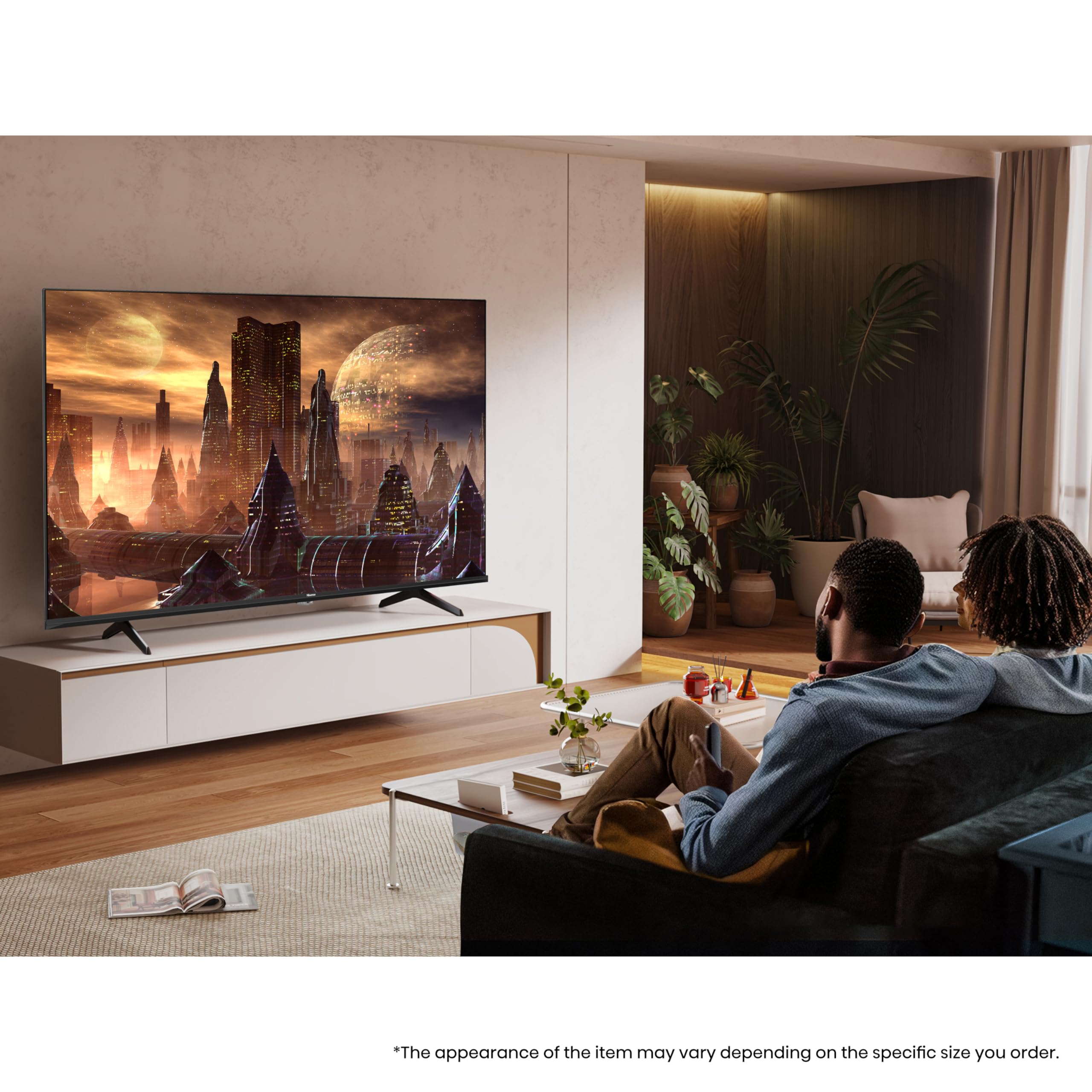 Hisense 55 Inch 4K QLED Smart TV 55E77NQTUK - Quantum Dot Colour, 4K AI Processor, Dolby Vision Atmos, Smooth Motion, Sports Mode, Vidaa OS with Freely, Youtube, Netflix and Disney+ (2024 Model)
