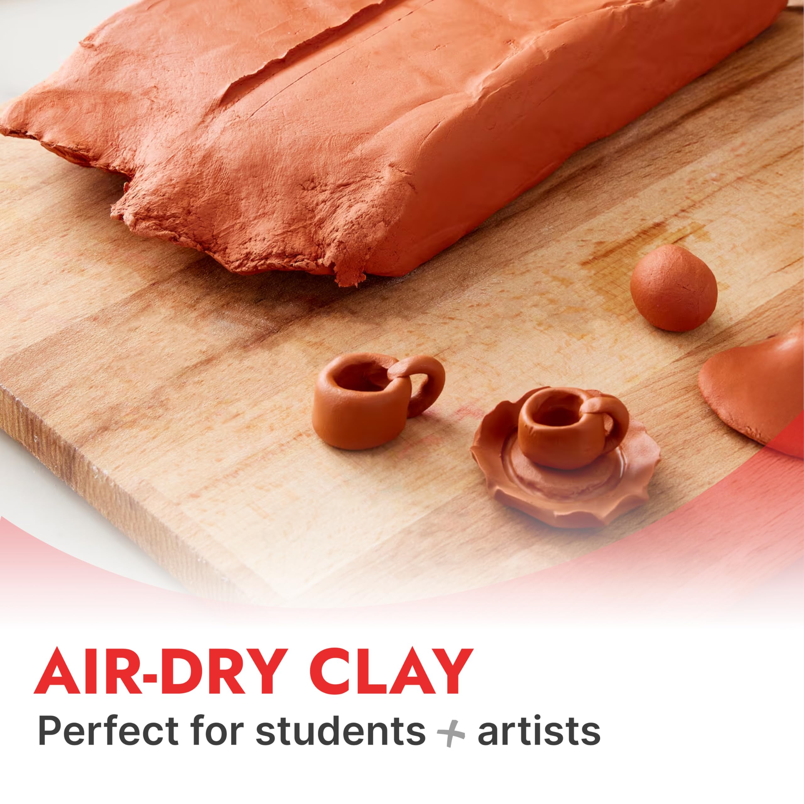 DAS Terracotta Air-Hardening 500g Modelling Clay, For Professionals & Hobbyists